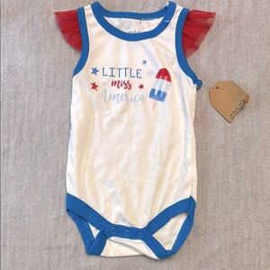 Little Miss America Baby Onesie